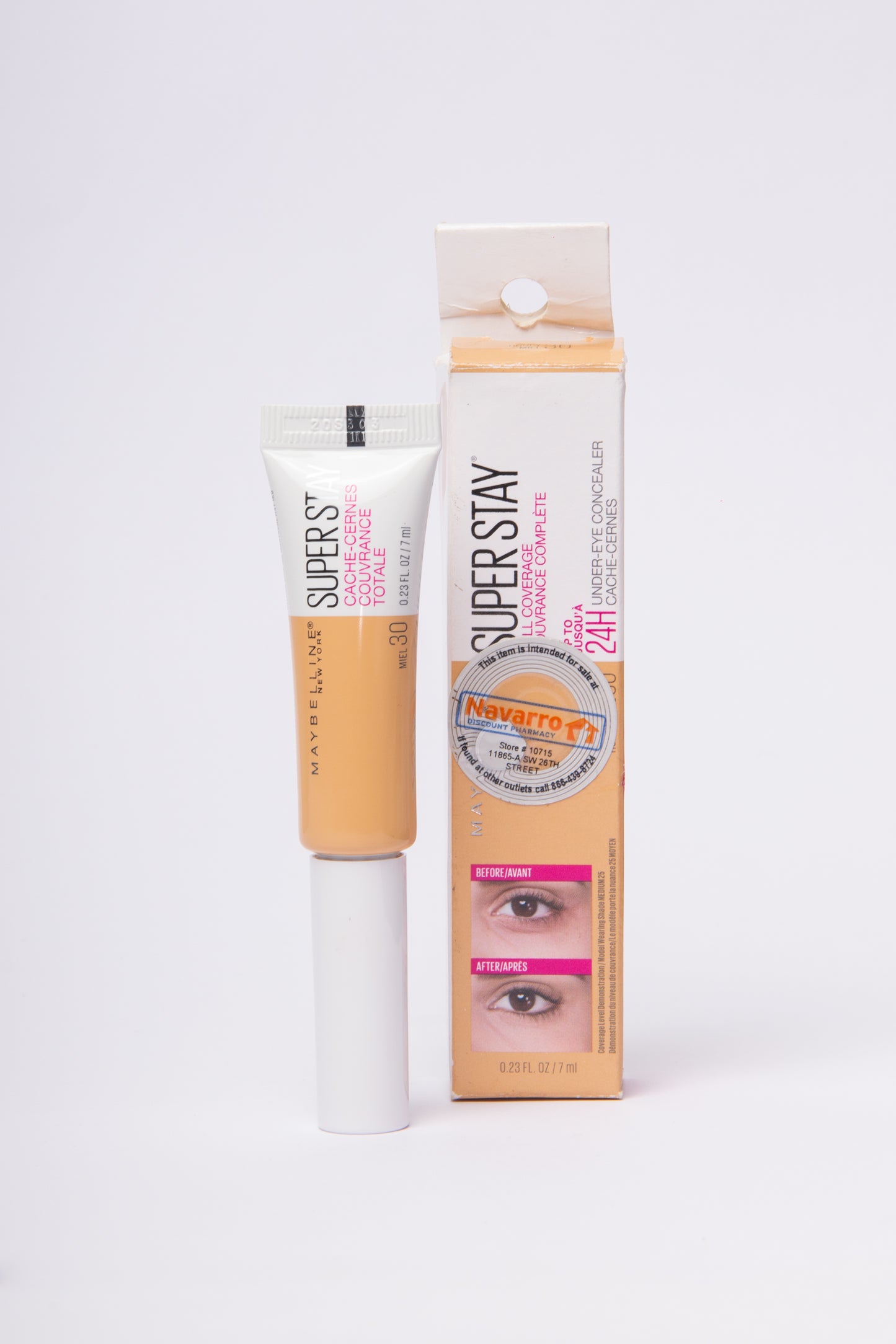 Corrector de Cobertura Total Bajo Los Ojos Super Stay Maybelline